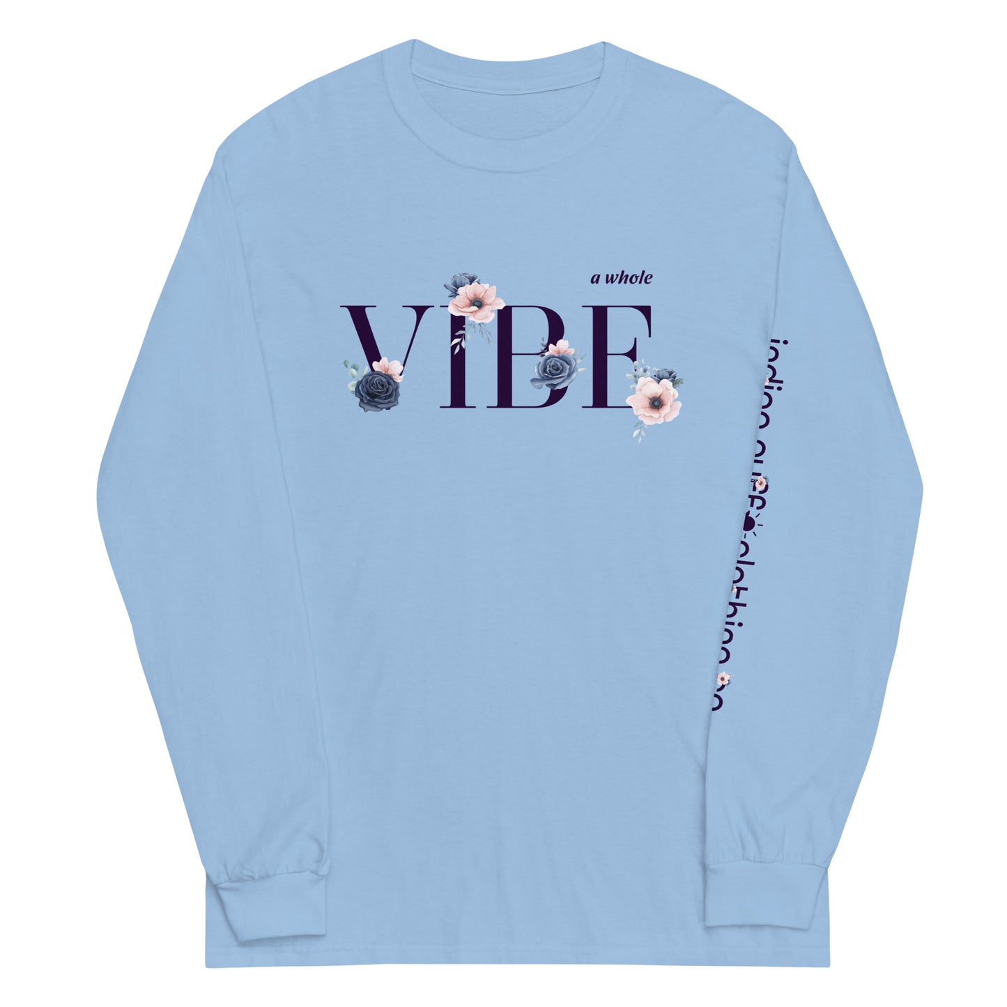 A Whole Vibe Long Sleeve Tee (pink)