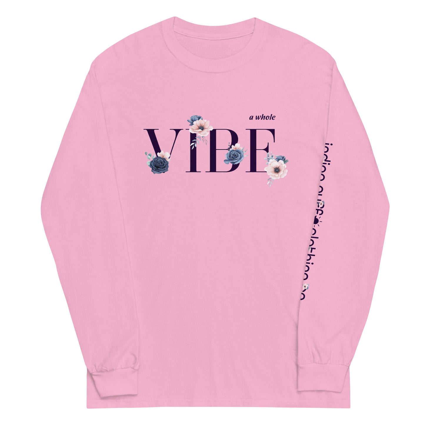 A Whole Vibe Long Sleeve Tee (pink)