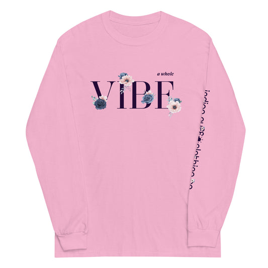 A Whole Vibe Long Sleeve Tee (pink)