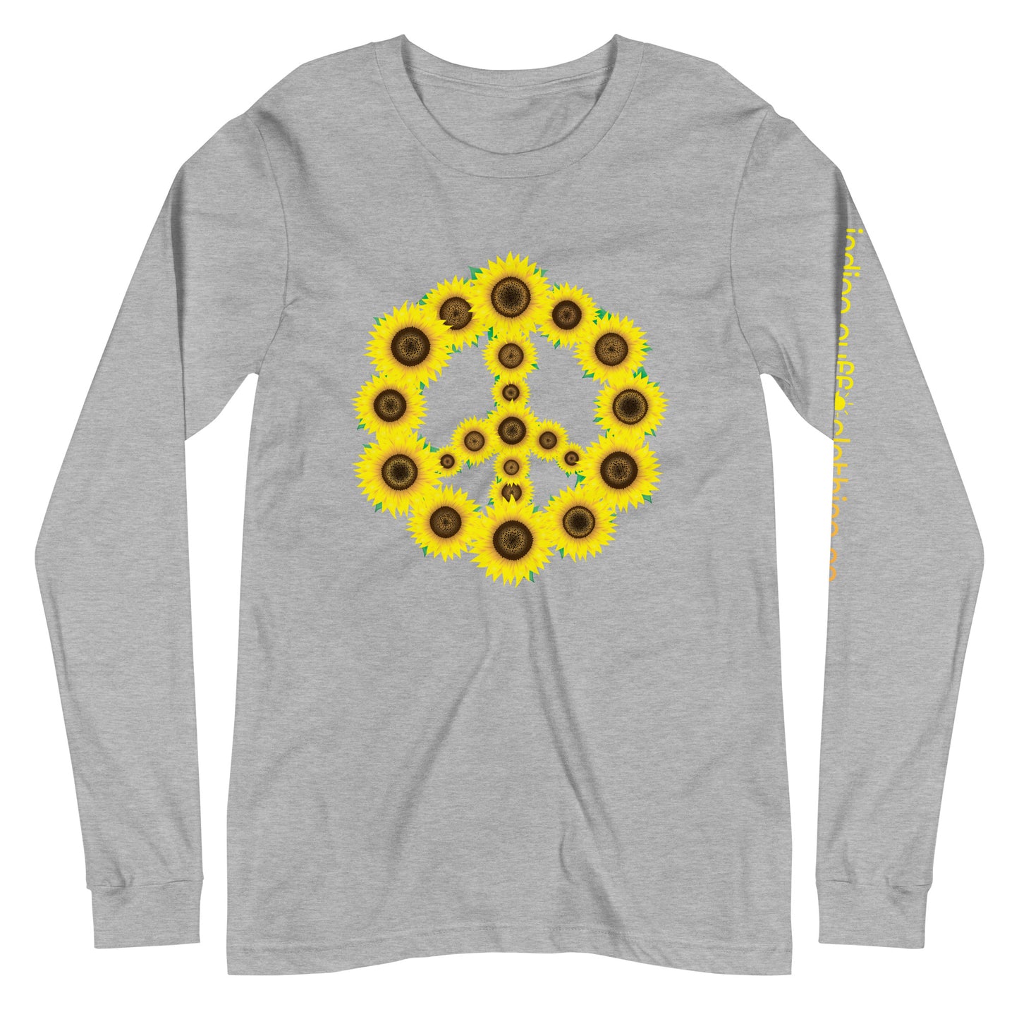 Sunflower Peace Sign Long Sleeve Tee