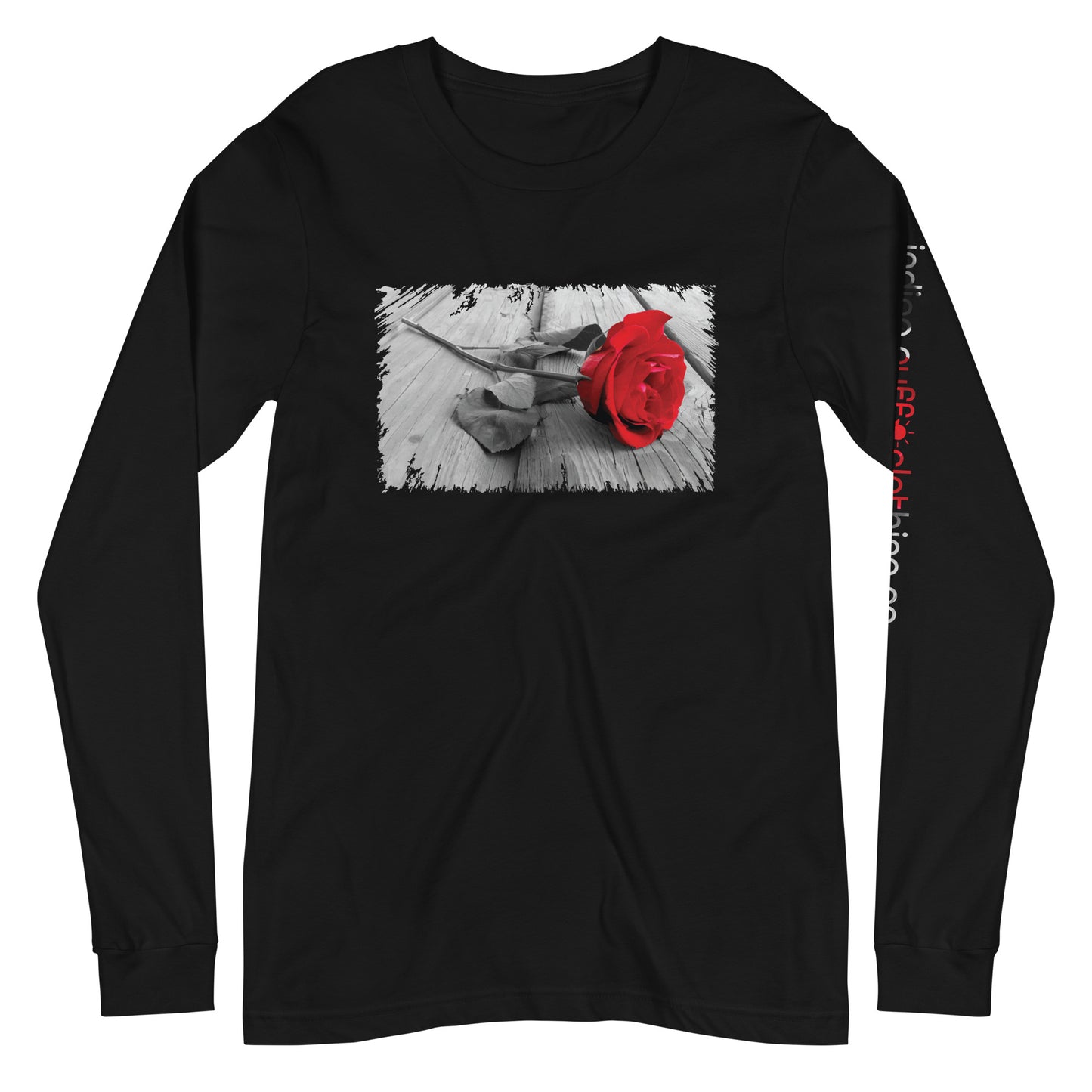 Red Rose Long Sleeve Tee