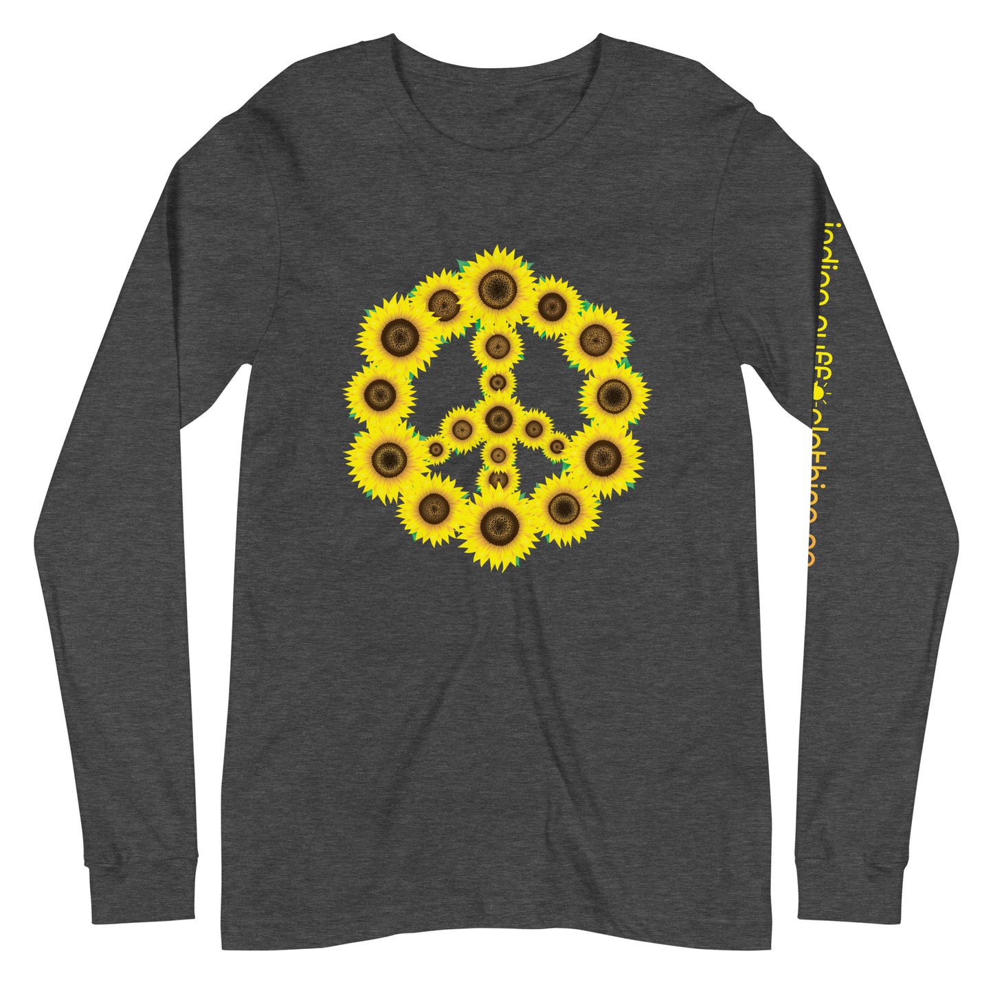 Sunflower Peace Sign Long Sleeve Tee