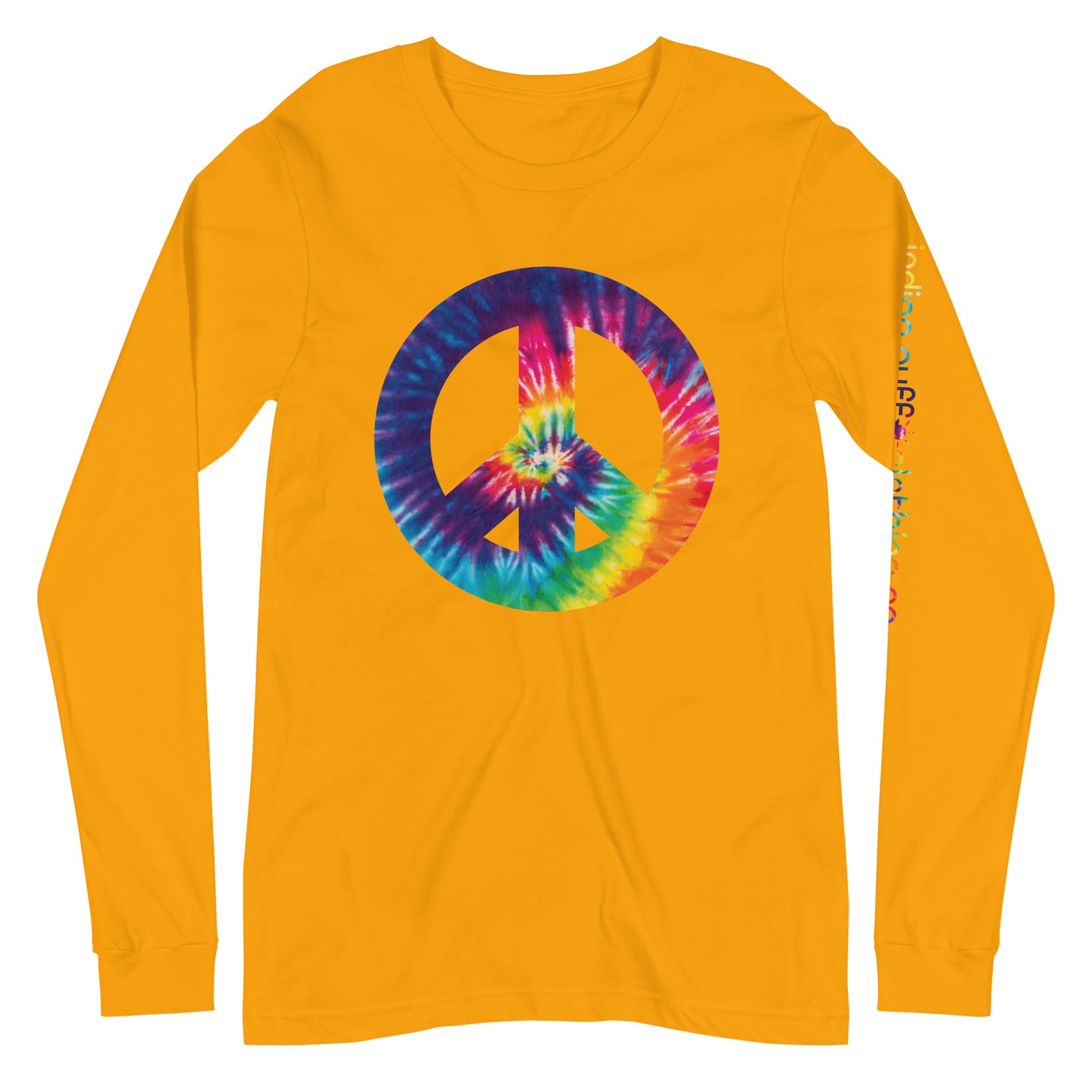 Tie Die Peace Sign Long Sleeve Tee