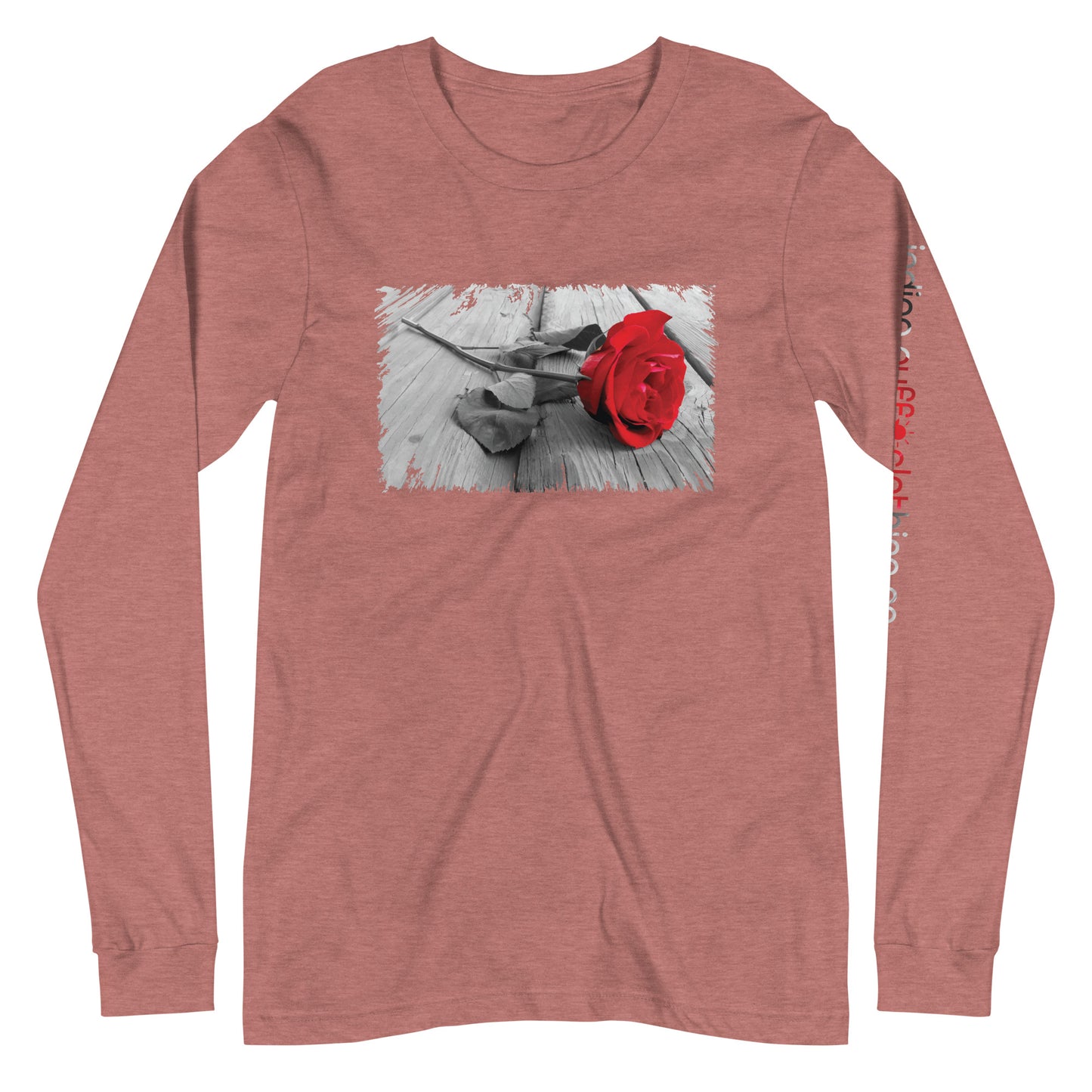 Red Rose Long Sleeve Tee