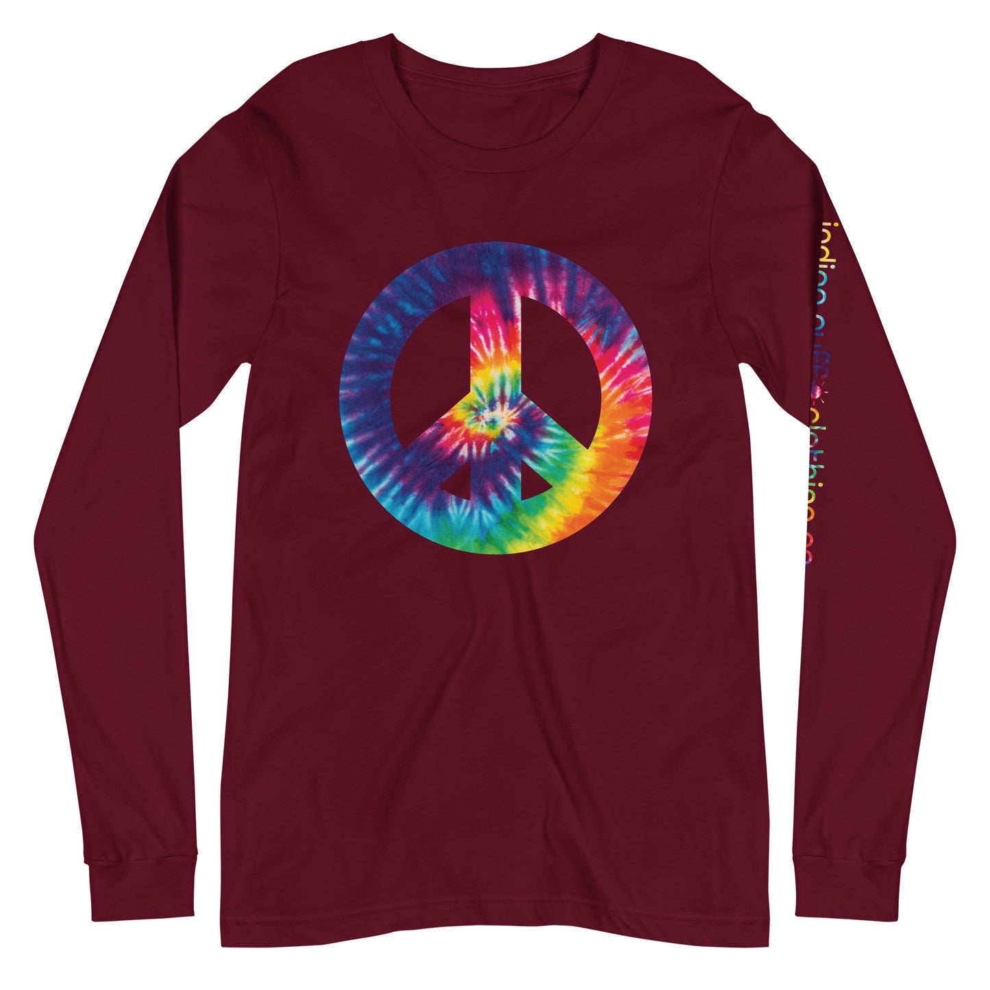 Tie Die Peace Sign Long Sleeve Tee