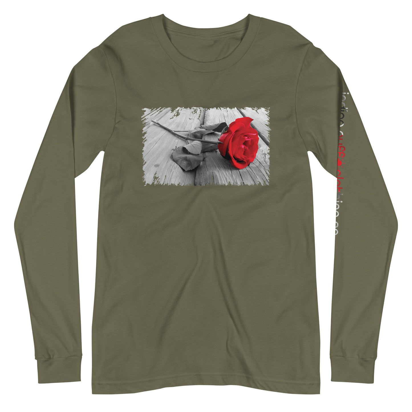 Red Rose Long Sleeve Tee