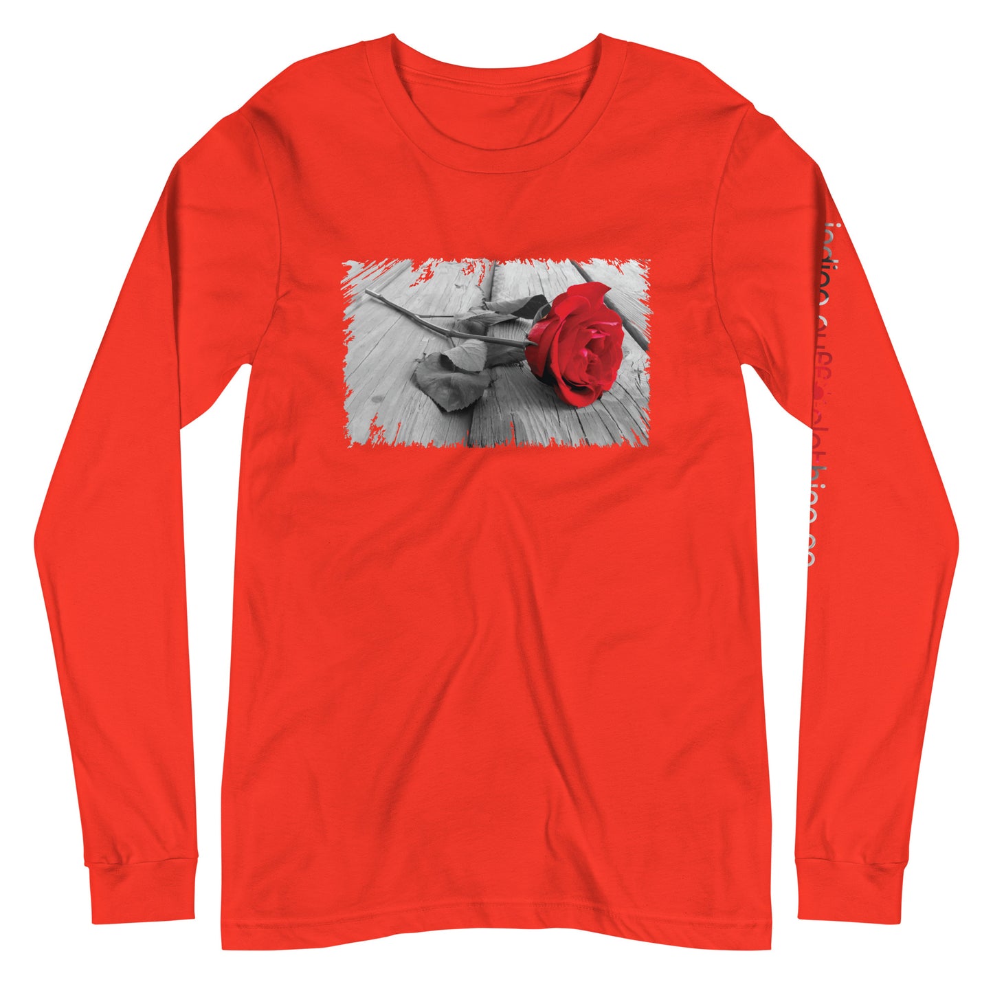 Red Rose Long Sleeve Tee