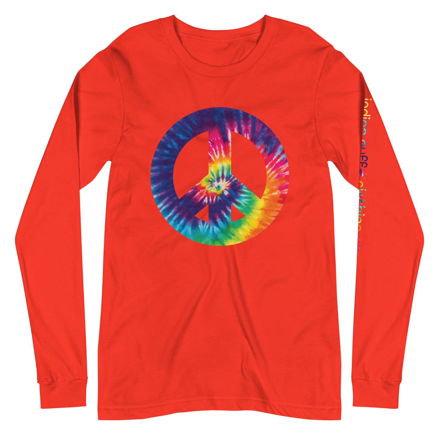 Tie Die Peace Sign Long Sleeve Tee