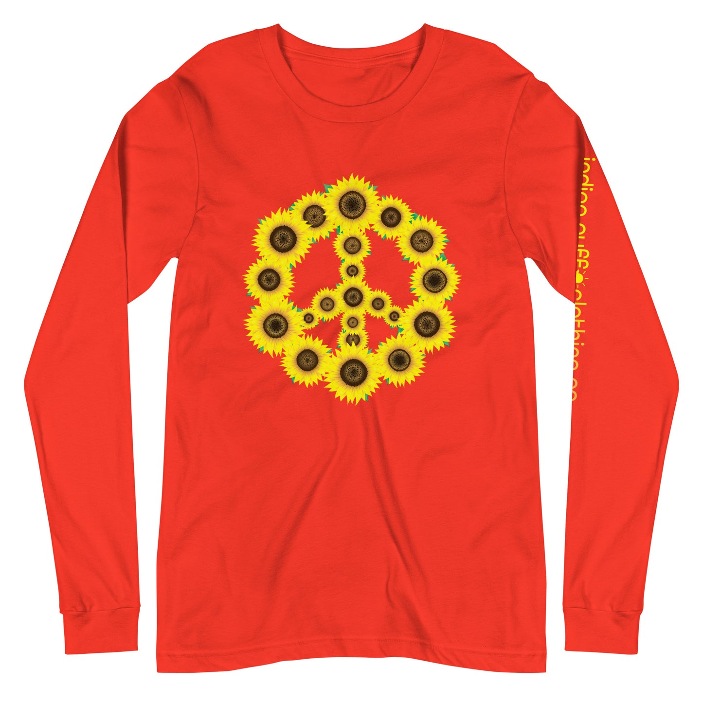 Sunflower Peace Sign Long Sleeve Tee