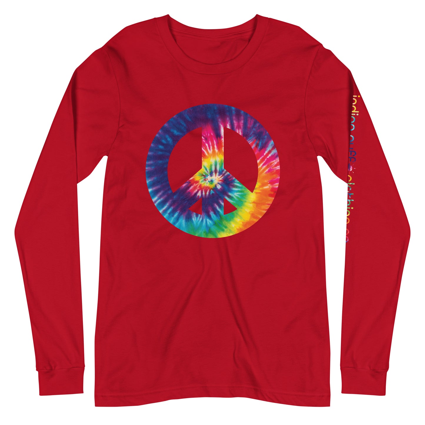 Tie Die Peace Sign Long Sleeve Tee