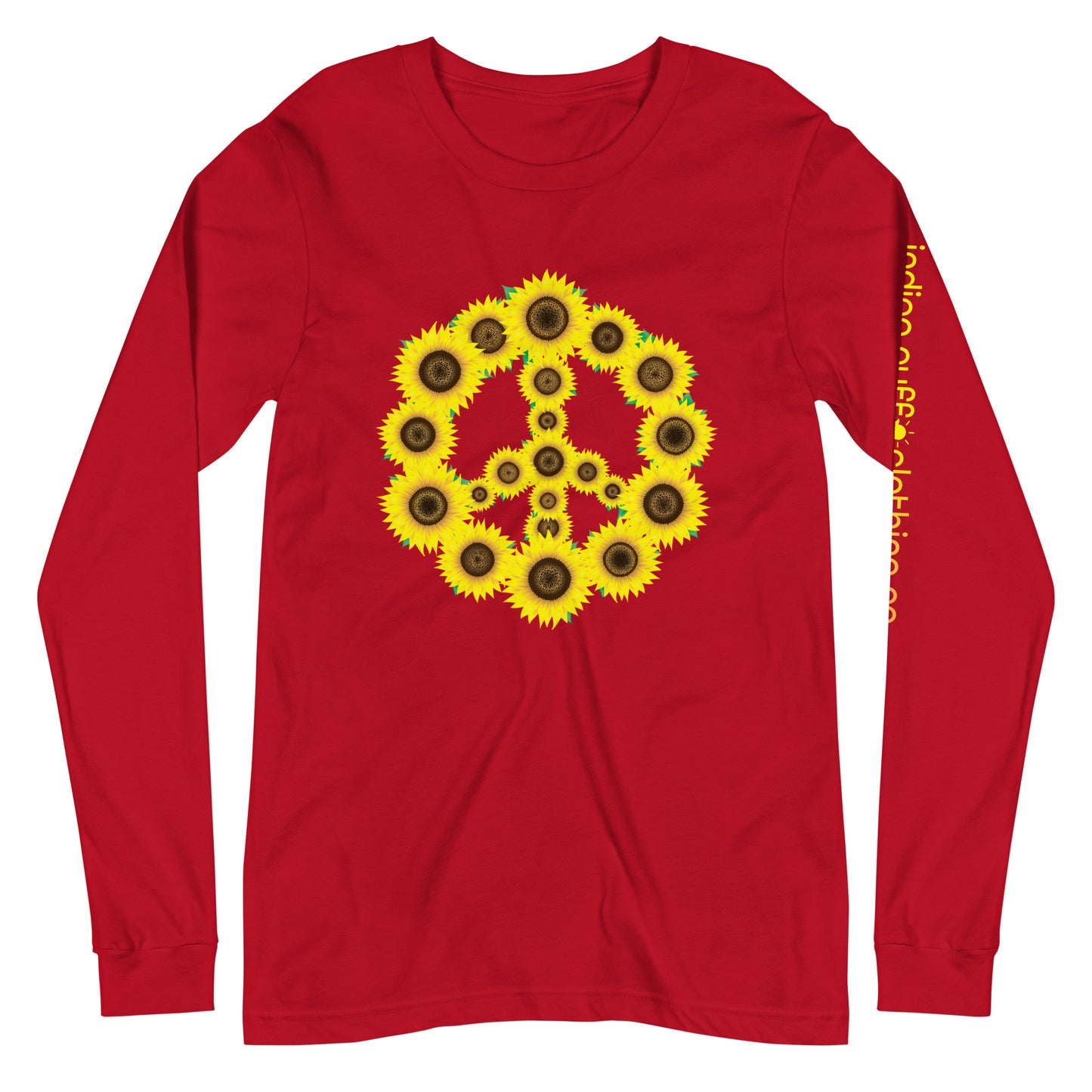 Sunflower Peace Sign Long Sleeve Tee