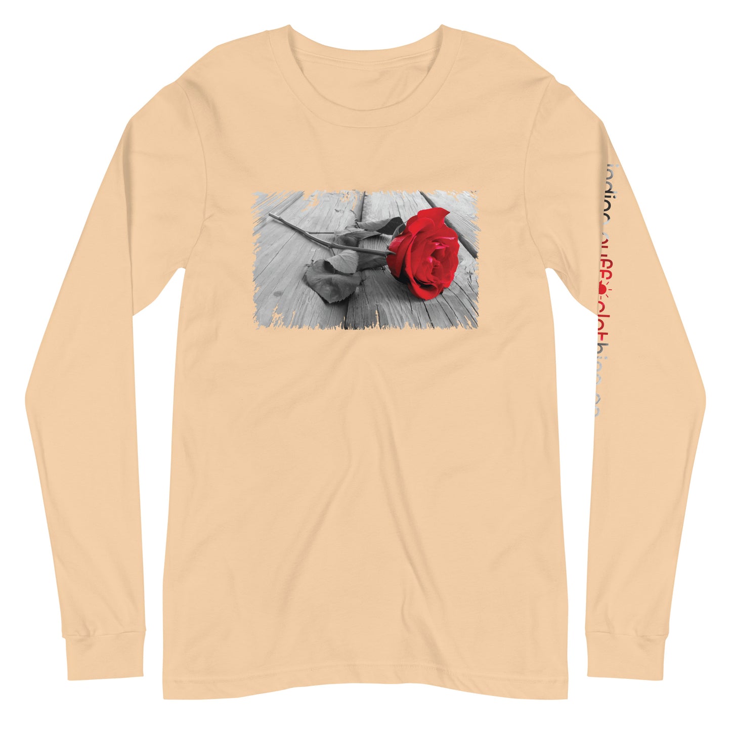 Red Rose Long Sleeve Tee