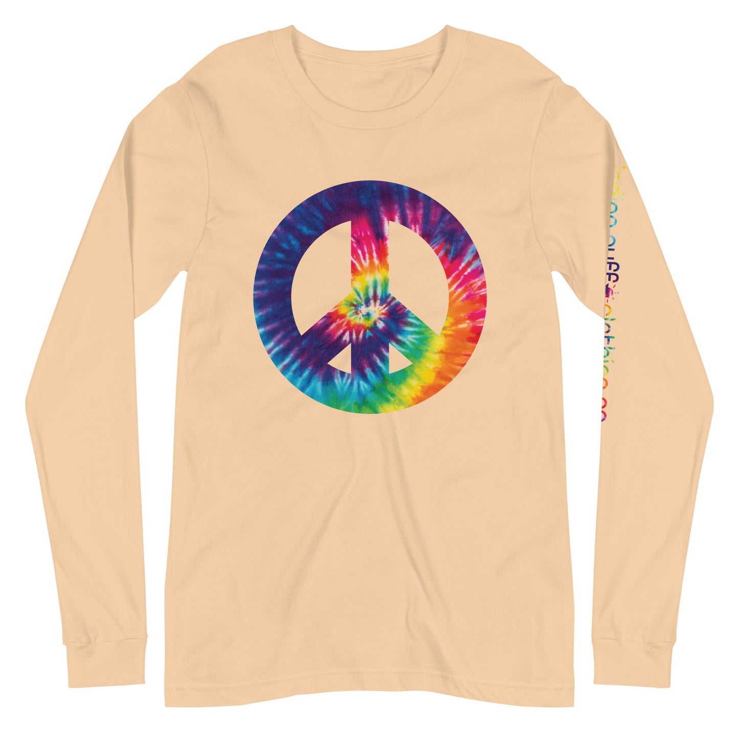 Tie Die Peace Sign Long Sleeve Tee