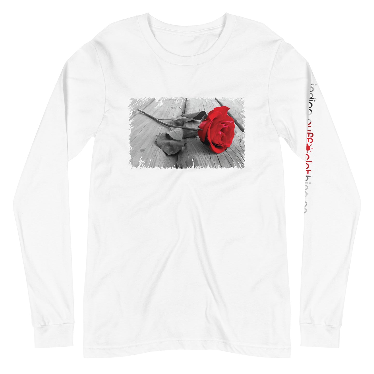 Red Rose Long Sleeve Tee