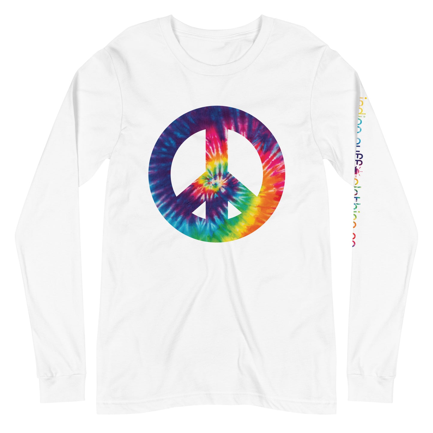 Tie Die Peace Sign Long Sleeve Tee