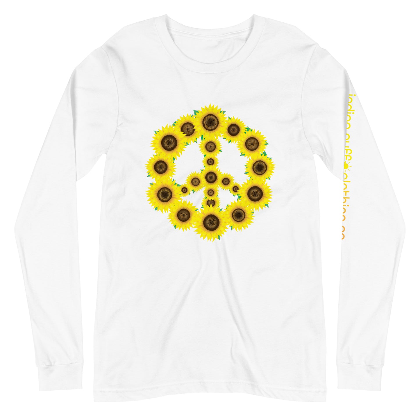 Sunflower Peace Sign Long Sleeve Tee