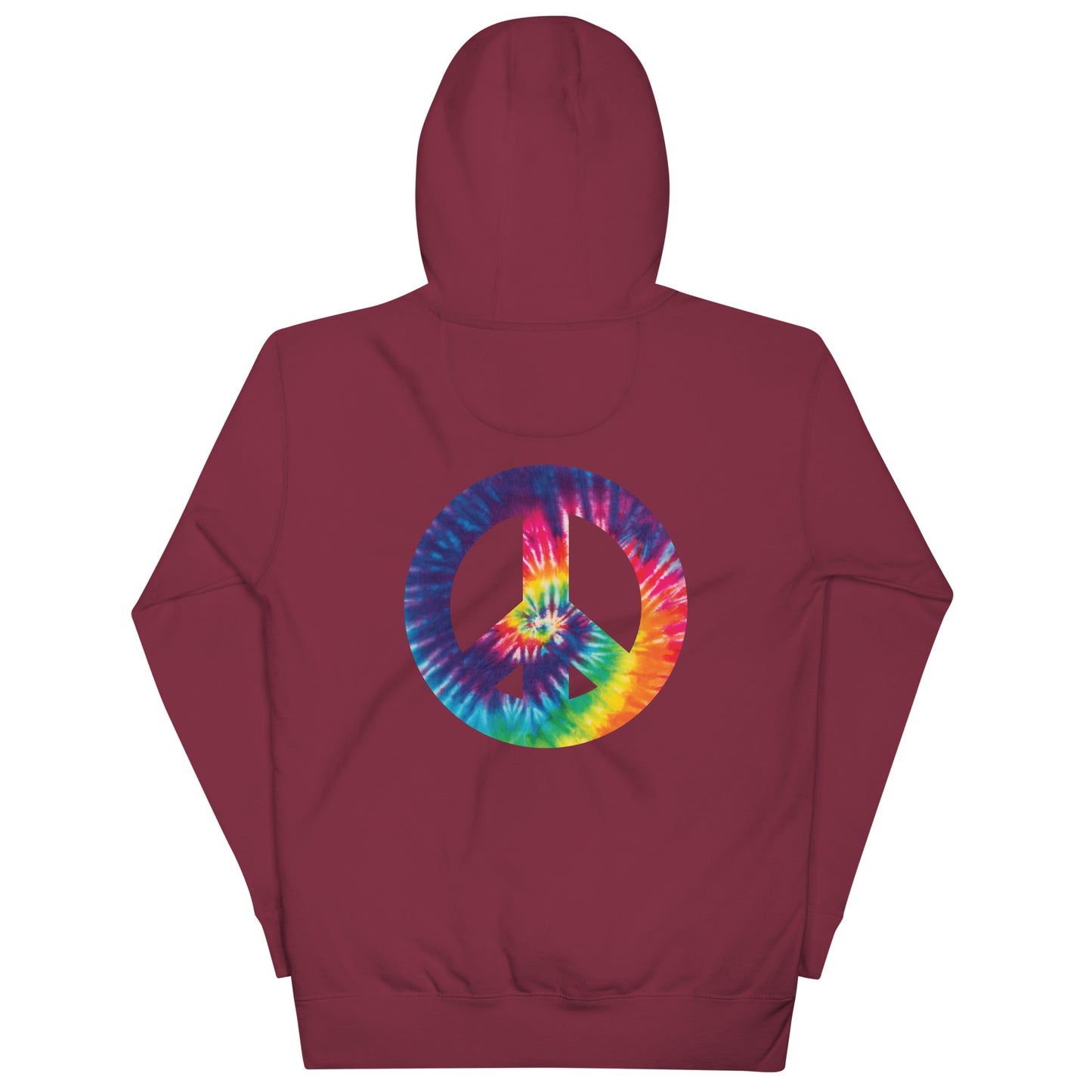 Tie Die Peace Sign Hoodie