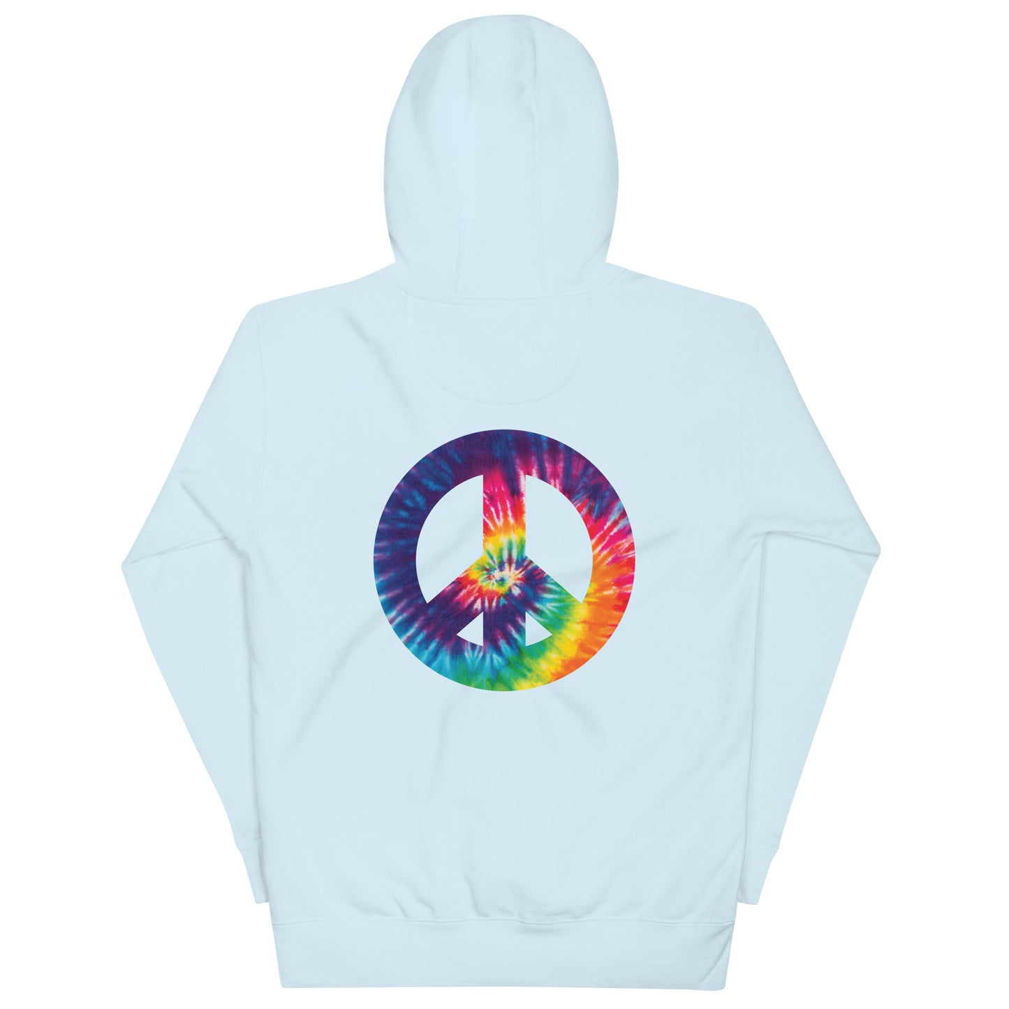 Tie Die Peace Sign Hoodie